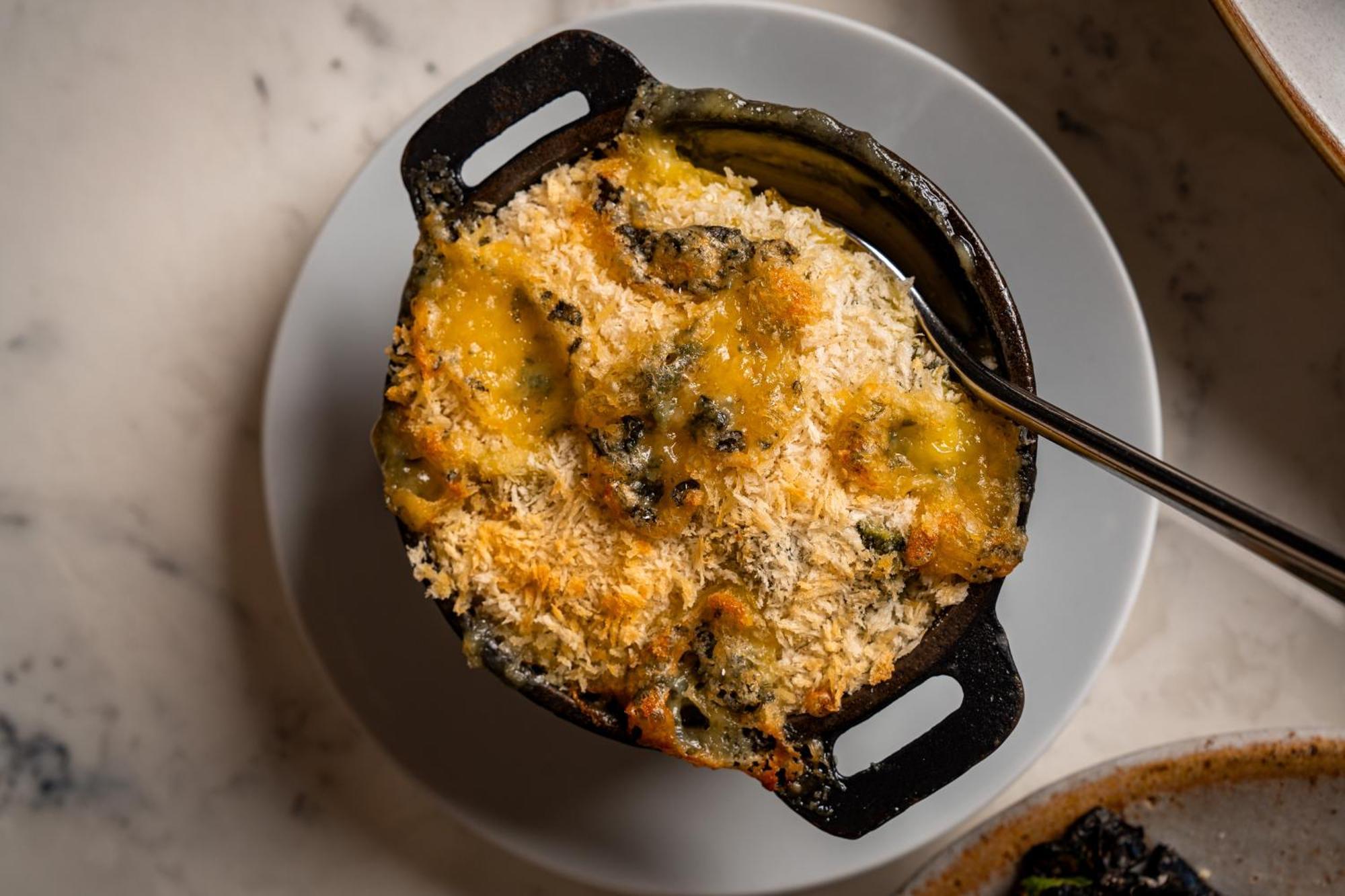 Lanelay Hall Hotel & Spa Hensol Eksteriør billede A bowl of crab and corn casserole